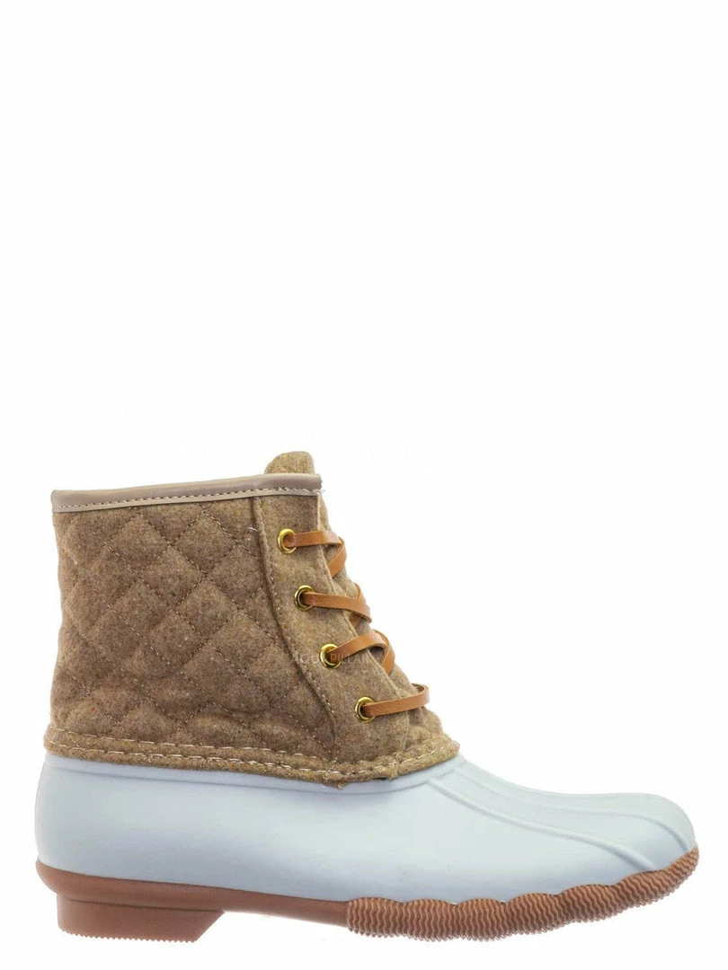 Top Moda Leo2 Waterproof Lace Up Boots - Quilted Felt Lining Ankle Height Bootie