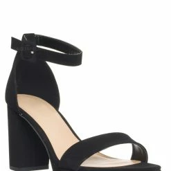 Delicious New Century Chunky Block Heel Sandal, Women Two Piece Dress Shoes