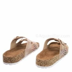 Bamboo Defeat57 Contoured Footbed Slide Sandal - Anatomical Molded Slipper Corks Shoes