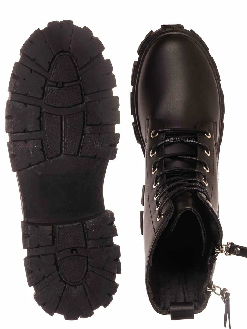 Forever Link Atlantic06 Double Zipper Lace Up Combat Bootie New