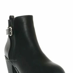 Top Moda Zandra59 Half Chelsea Ankle Bootie - Womens Belted Strap Boot New