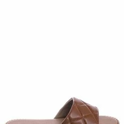 Top Moda New Mick1 MatelassÃ© Quilted Sliders W Metal Stud Welt - Stitch Punk Rock Slipper