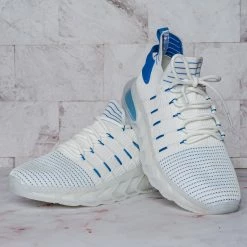 La Shailah Format11 Elastic Knitt Mesh Rubber Sneaker, Athleisure Tennis Trainer Shoes