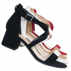 CityClassified Trial Low Block Heel Strappy Sandal - Women Dressy Chunky Dance Bride Wedding Ballroom Graduation Tacones Formal Summer Pump Comfort Shoes