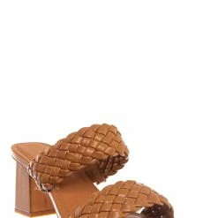 Bamboo Lasting20 Block Heel Woven Mule - Womens Braided Shoes