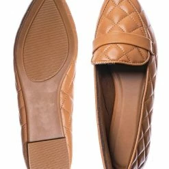 Bamboo New Justify80 Pointed Toe Quilted Loafer - Comfortable Ballet Padded Flat Shoes