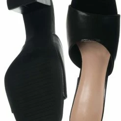 Top Moda Pita5 Block Heel Slip On Mule - Women Slide In Slipper Shoes