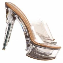Liliana Mafia4 Clear Perspex High Heel Platform - Women Dance Shoes