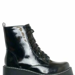 Soda Fling Utilitarian Combat Boots On Chunky Platform - Unisex Bootie. New