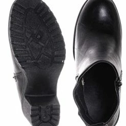 Bamboo Status50 Block Heel Chelsea Boot - Chunky Block Heel Zip Up Ankle Bootie New