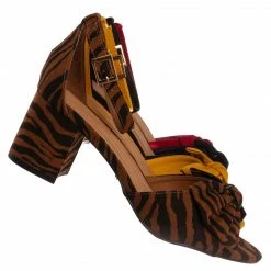 Bamboo Headline09 Womens Block Heel Bow Sandal New