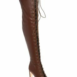 Liliana New Drip1 Victorian Lace Up Combat Boots - Women Corset Shoes