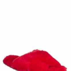 Liliana New Dearly1 Fluffy Faux Fur Slipper, Men Women Fuzzy Slides