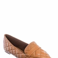 Bamboo New Justify80 Pointed Toe Quilted Loafer - Comfortable Ballet Padded Flat Shoes