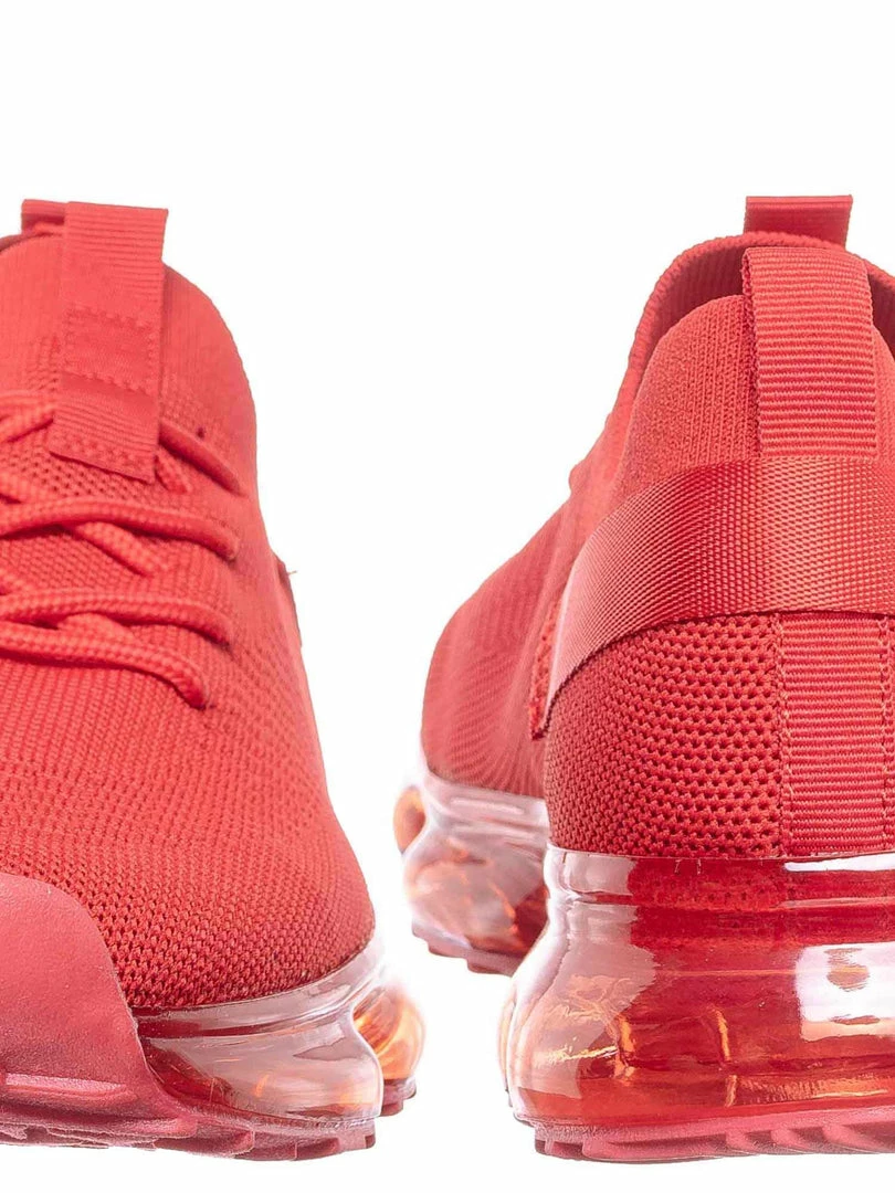 Forever Link Flow19 Stretch Elastic Mesh Sneaker - Festival Lace Up Rubber Air Bubble Cushion