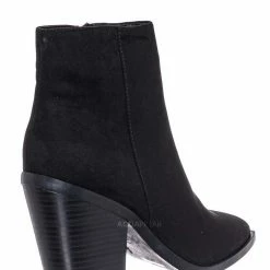 Bamboo Upstream03 Classic Block Heel Bootie New