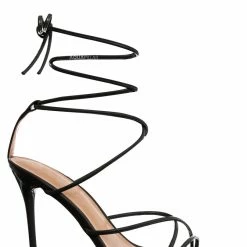 X2B Kimm1 High Heel Leg Wrap Lace Up Sandal, Womens Dress Shoes New