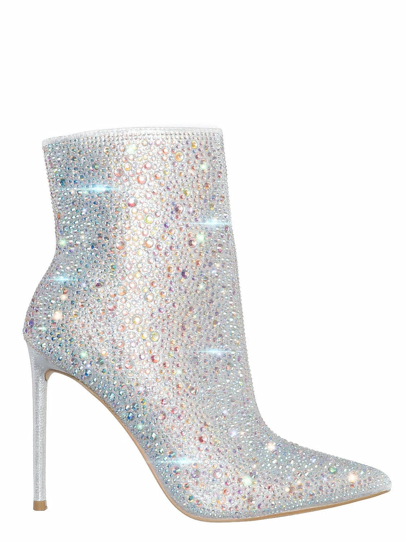Anne Michelle New Condition64 Cowgirl Rhinestone Crystal Boots, Women Gogo Disco Bling Shoes