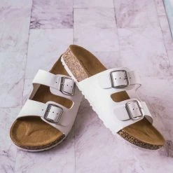 Bamboo Defeat57 Contoured Footbed Slide Sandal - Anatomical Molded Slipper Corks Shoes