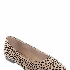 Bamboo New Sweep01 Square Toe Ballet Flats - Womens Solid & Cheetah Ballerina Padded Shoes