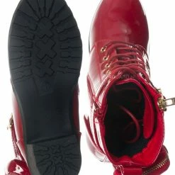 Forever Link New Access39K Childrens Utility Pouch Combat Boots - Girls Shoes