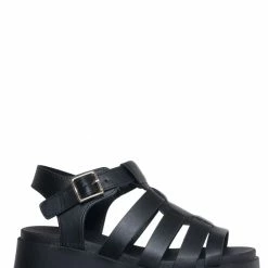 Soda New Pullout Flatform Gladiator Footbed Sandal - Women Platform Fisherman Shoes