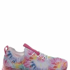 Forever Link Flow19 Stretch Elastic Mesh Sneaker - Festival Lace Up Rubber Air Bubble Cushion