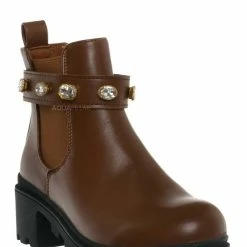 Forever Link Pacific08K Children's Rhinestone Jewel Chelsea Boots - Girl Ankle Bootie