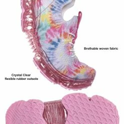 Forever Link Flow19 Stretch Elastic Mesh Sneaker - Festival Lace Up Rubber Air Bubble Cushion