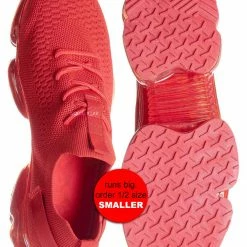 Forever Link Flow19 Stretch Elastic Mesh Sneaker - Festival Lace Up Rubber Air Bubble Cushion