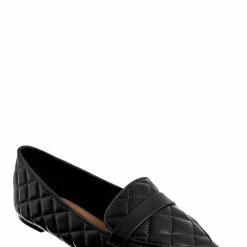 Bamboo New Justify80 Pointed Toe Quilted Loafer - Comfortable Ballet Padded Flat Shoes