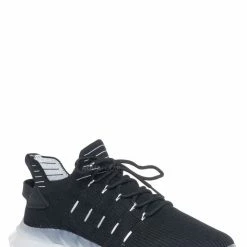 La Shailah Format11 Elastic Knitt Mesh Rubber Sneaker, Athleisure Tennis Trainer Shoes