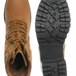 Fabulous New Please59 Block Heel Military Combat Bootie - Women Ankle Boots