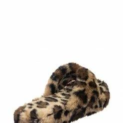 Bamboo New Warmness05 Fluffy Faux Rabbit Fur Sandal - Flatform Thong Flip Flop Slipper