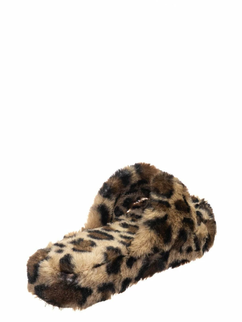 Bamboo New Warmness05 Fluffy Faux Rabbit Fur Sandal - Flatform Thong Flip Flop Slipper