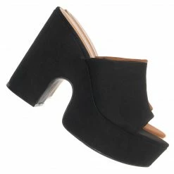 Bamboo Specialty19 Slide In Clog Sandal, Women Sculpted Platform Shoe New