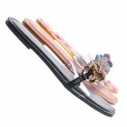 Bamboo New Laughter24 Oversized Chain On Lucite Vinyl Strap - Summer Slip On Slide Sandal