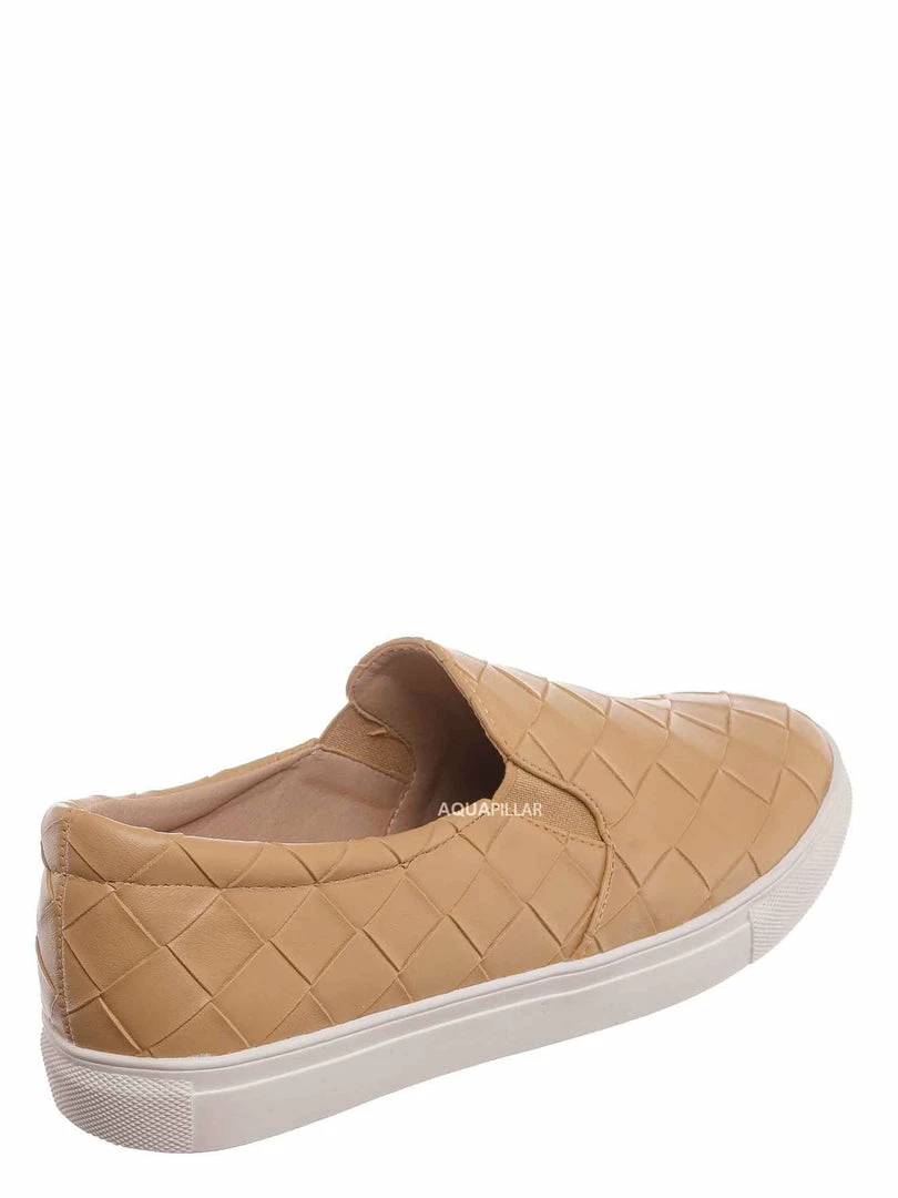 La Shailah Design33 Woven Platform Slip On Sneaker - Women Slide In Athletic Loafer New