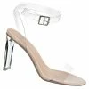 Bamboo Tuition Clear Acrylic Sandal - Women Lucite See Through Heel New