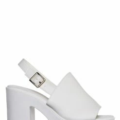 Soda New Marry Slingback Block Heel Clog, Women Lug Sole Shoes