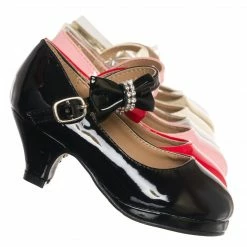 Forever Link New Dana62K Children Girl Rhinestone Round Toe Mary-Jane Dress Pump W Platform