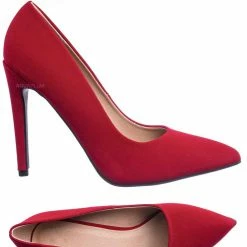 Delicious New Cindy Classic Pointed Toe Dress Pump - Womens High Heel Stiletto Formal Shoes
