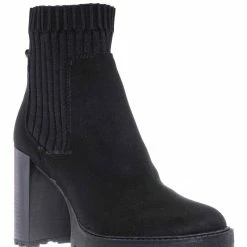 Bamboo Intense01 Chelsea Boots W Elastic Knit Sweater Sock - Threaded Lug Sole Bootie New