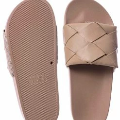 Forever Link Comex11 Oversized Weave Flat Footbed Sandal - Women Wove Slipper Summer Shoe New