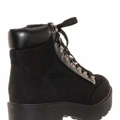 Soda Attic Lightweight Combat Boots W Padded Collar