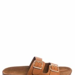 Bamboo Defeat57 Contoured Footbed Slide Sandal - Anatomical Molded Slipper Corks Shoes