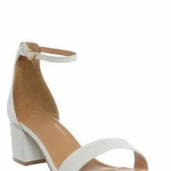 Top Moda Darcie1 Low Block Heel 2 Piece Sandal - Women Ankle Strap Sandal New