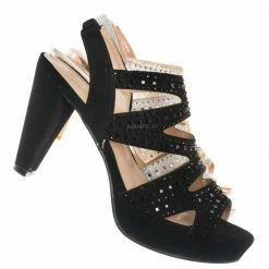 Forever Link System82 Rhinestone Crystal Open Toe Sandal - Women Ankle Strap