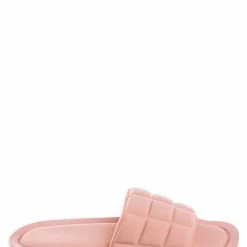 Forever Link New Comex16 Boho Quilted Padded Sandal - Women Slide Molded Footbed Slipper Sandal