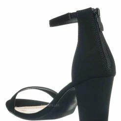 Top Moda Hannah1 Chunky Heel Two Piece Sandal - Women Evening Open Toe Dress Shoes New